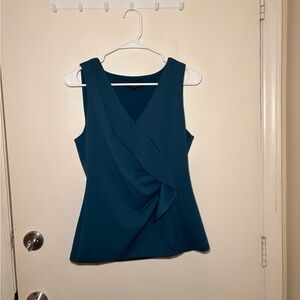 Elegant Teal Sleeveless Top
